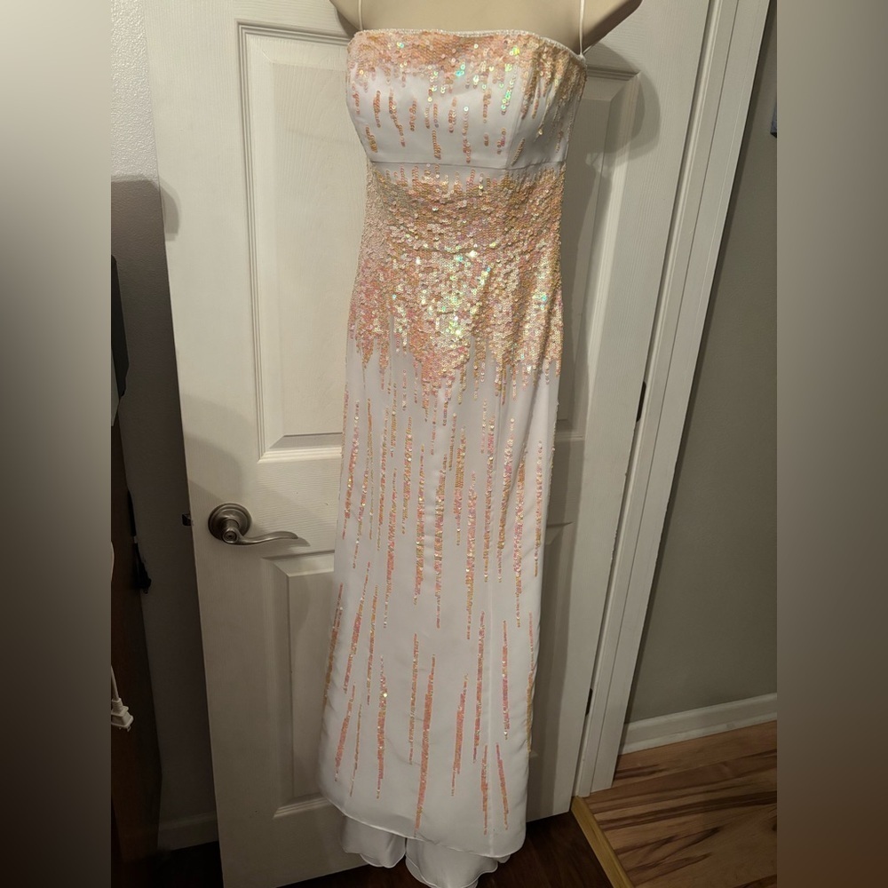 Night Moves sequin prom gown 6 vintage